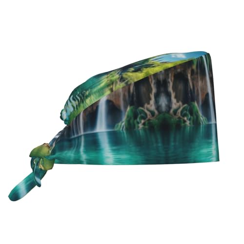 Plitvice Lakes National Park Print Unisex Multi-Purpose Work Cap,Professional Work Everyday Use, Easily Adjustable Size