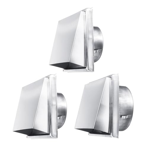 Grille d'aeration murale inox - Bouche d'extraction ronde durable