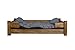 Kistenkolli Altes Land Hundekorb Winston XL aus Holz mit Kissen 100x60x25cm Hundekorb Hundekissen Schlafplatz Vintage Hundesofa (Palisander)