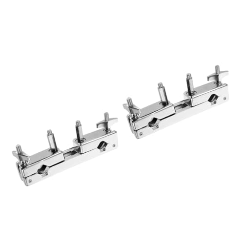 Pince pour cymbale Mikinona anti-glissement - Lot de 2 fixations pour batterie stable