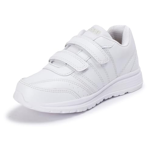 Image of TRASE School Shoes Black for Boys and Girl | Premium Light Weight EVA Sole | White and Black Colors Available| Without Laces 5 Years to 16 Years