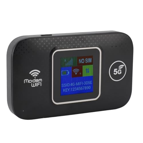 Mobiele Router, 4G Mobiele WiFi-hotspot, Draagbare WiFi voor Onderweg Router Simkaart 300 Mbit/s Hoge Snelheid voor 10 WiFi-apparaten