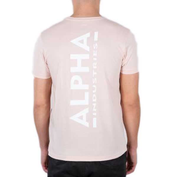Alpha Industries Backprint T T-Shirt für Herren Pale Peach – Ansicht 2
