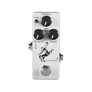 Constructed with aluminum alloy casing that resists wear and impacts featuring top mounted 9V sockets and side 6.35mm input / output sockets in standard pedal size suitable for all pedalboards Features GAINS TREBLE and OUTPUT knobs for precise of dis...