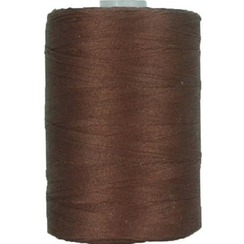 Image of ThreadArt Cotton Quilting Thread, 1000M 50 /3, Chocolate Brown 812 | Long staple cotton thread for quilting, sewing and serging. Low-lint, smooth thread for clean stitches and strong seams.