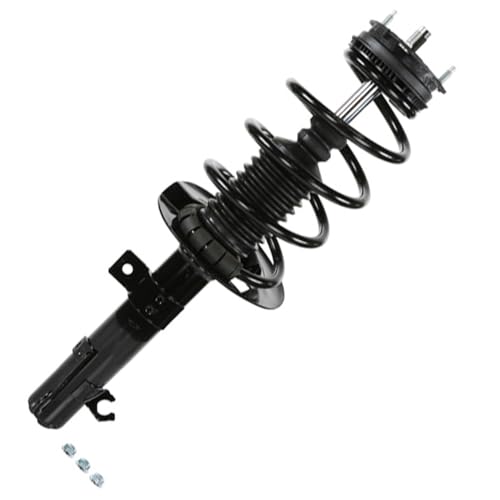 Image of Detroit Axle - Front Struts Rear Shocks for Ford 2008 2009 2010 2011 Focus, 2 Shock Absorbers Assembly 2 Struts with Coil Spring Assembly Replacement Suspension Kit