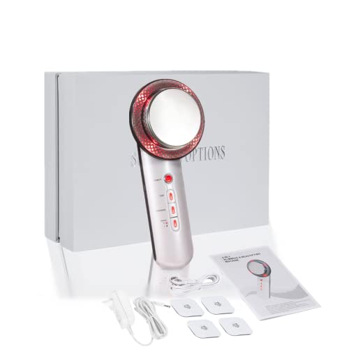 3 en 1 Appareil de Massage Professionnel Ultrasons Graisse Cellulite Enlèvement pour Visage et Corps, Adapté aux Joues Bras Taille Cuisse Jambe, Bon Cadeau pour Amant