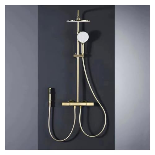 Ensemble de douche à pluie quatre modes en cuivre sur mesure