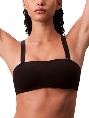 Calvin Klein Sutiã tomara que caia com ajuste perfeito, Preto, PP