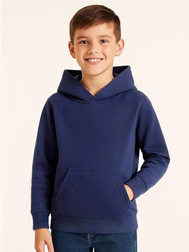 Image of HILEELANG Boy Hoodie Sweatshirt Zip-Up Cotton Casual Pocket Jacket Spring Fall Clothes