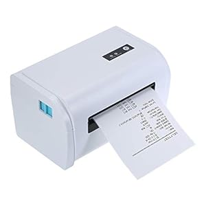 110 mm BT-verzendlabelprinter met standaard USB-kabel Hoge snelheid directe thermische printer Ontvangstlabelmaker Sticker Compatibel met Windows & Mac & Android & iOS voor Barcode Express-kleding