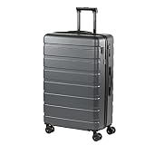 JASLEN - Maletas de Viaje Grandes 23 Kilos - Maleta Grande de Viaje Rígida 4 Ruedas - Maletas Grandes de Viaje de ABS Resistente y Ligera 171370, Gris Oscuro