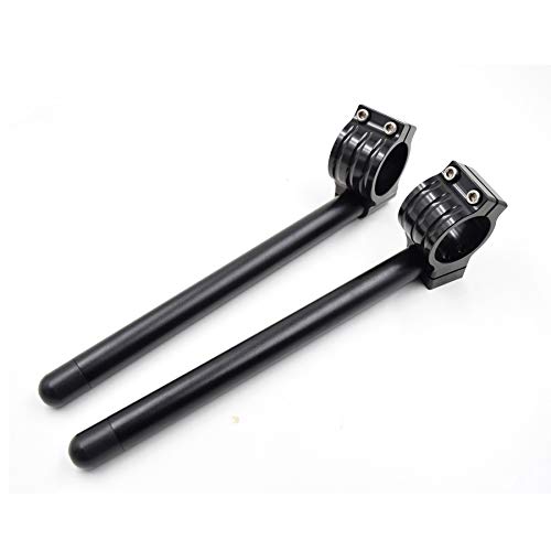 Fullibars Motorcycle Φ 35Mm Clip Ons Handlebar Compatible With Cl250 Cb500/Cb750 1969-1982/Ts250 Gn400 Gs550 Gs750 Tz250 Xs400 Sr500 Kz550 Universal Cafe Racer Tilt Angle 8° 7/8" Bars #TOP5