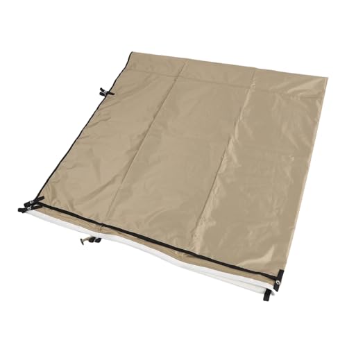 Yctze Toldo Lateral Retráctil para Coche, Impermeabilización UV50+, Toldo Portátil Multiusos, para SUV, Camping, Camión, Vehículo, SUV, Camión, Portón Trasero, Camping (Caqui)