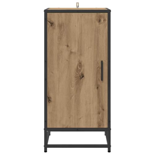 Pequeño armario para salón y pasillo en acabado de madera roble 7