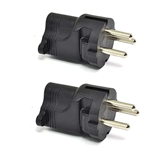 Ceptics Israel, Palestine SI 32 Travel Power Plug Adapter Accepts NEMA 5-15R – ETL Certified – Industrial Grade (IG-14-2PK)