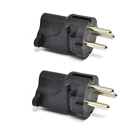 Ceptics Israel, Palestine SI 32 Travel Power Plug Adapter Accepts NEMA 5-15R - ETL Certified - Industrial Grade (IG-14-2PK)