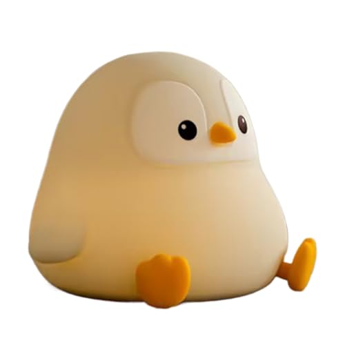 Manolyee Luz Nocturna para Habitación Infantil | Luz Nocturna Pingüino para Cama, Tenue Táctil Decorativa Ambiental Para Habitación Infantil De Cuna O Mesilla Niños Y Niñas