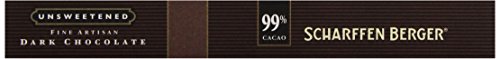 Scharffen Berger Unsweetened Dark Chocolate Baking Bar (99% Cacao), 9.7 Oz #TOP2