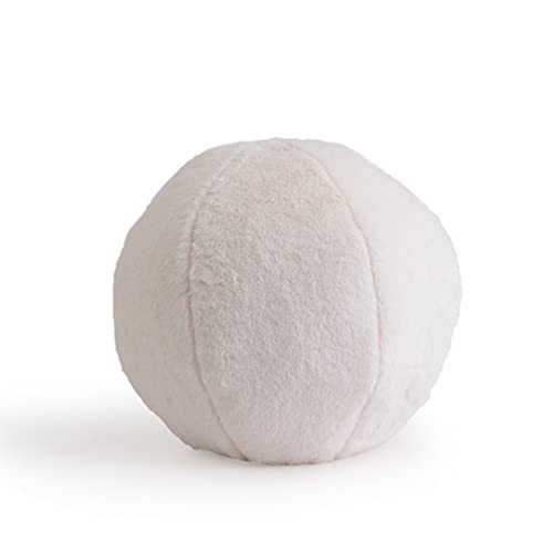 Fennco Styles Faux Fur Ball Shaped Decorative Plush Throw Pillow 11