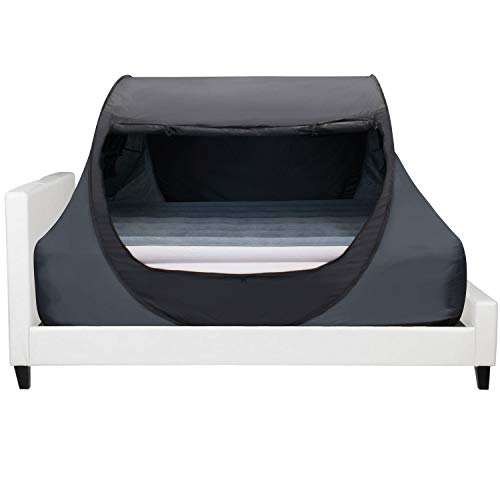Winterial Indoor Privacy Bed Tent, Pop Up Fort, Bed Canopy, Full