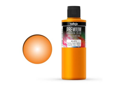 Vallejo AV Premium Color, 200ml, Candy Dark Yellow, Model paint, VAL63072