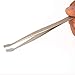 BeeSpring Stamp Tweezers - 4.7 inch Curved Stamp Tongs. Extra Thin Edges, Perfect for Stamp Collecting, Collection Book and Collectors Album