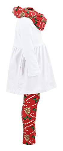 Image of Unique Baby Girls Kids Toddler 3pc Outfit Set Long Sleeve Cotton Blend Tunic Top Leggings and Scarf