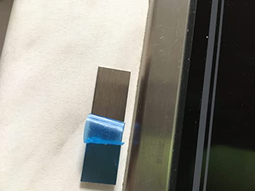 Aluminium Gebürstet 2500x21x0,5 mm Selbstklebend V2A Edelstahlblech Blechstreifen Blende Streifen Leiste Flachleiste Abdeckleiste Fensterleiste