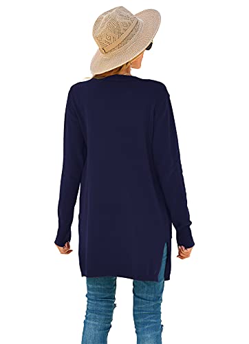 Image of TASAMO Cardigan Sweaters for Women Long Sleeve Open Front Casual Knit Fall Coat Oversized Soft Outwear with Pockets