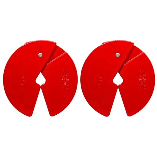 Micro Gainz 2.5LB Dumbbell Fractional Weight Plates, 2-Piece, Red