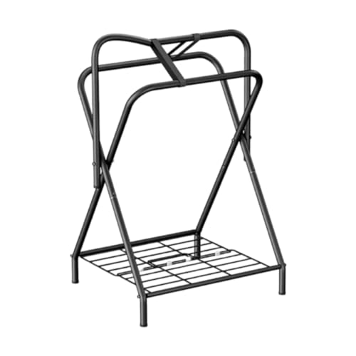 RNXRZANK Portable Saddle Rack Folding Horse Saddle Stand for Horse Trailer for Farm