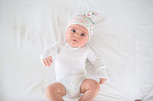 Image of Baby Beanie Hat Top Knot Stretchy Soft inchBloom inch by Copper Pearl
