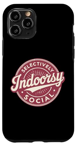 Indoorsy Selectively Social �r���e�[�W ���Љ�I �����I �X�}�z�P�[�X iPhone 11 Pro �p