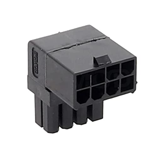 Dcfbkl Tarjeta gráfica de alta precisión de 90°, ángulo de 90 grados, conector de 8 pines, codo, conectores de dirección positiva, tarjetas gráficas de computadora
