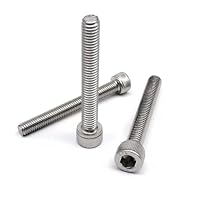 10 Set M4 (4 Mm) X6 Mm [Foro 2 Mm] Metrico 304 In Acciaio Inox Testa A Bottone Esagonale Viti A Vite Cava Bullone Con Dadi - Foto 10