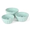 Martha Stewart Broadbrook 3 Piece 4 Qt 28 Qt 21 Qt Stoneware Bowl Set Martha Blue
