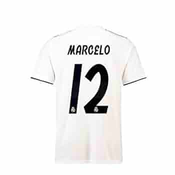 Real Madrid Marcelo #12 Jerseys Mens Home Soccer T-Shirt