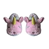 Adorable motif licorne : ces adorables chaussons en forme d'animal 3D présentent un visage de licorne magique avec des détails brodés, une finition rose pastel moelleuse, une corne pailletée et des oreilles douces. Parfait pour les enfants et les femmes, ces chaussons confortables apportent plaisir et couleur à chaque pas, rendant les vêtements d'intérieur plus excitants et joyeux.
