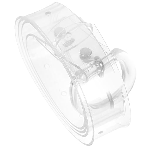 TENDYCOCO Clear Belt Women Transparent Dress Belt Jeans Belt Costume Accessory for Women Lady Girls - Round Buckle2