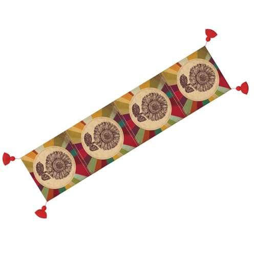 Chemin de table de Noël multicolore pour une décoration intérieure et extérieure