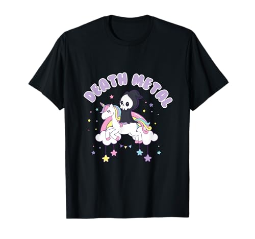 Death Metal Unicorn Unicorn Rock Music Rainbow Unicorn T-Shirt