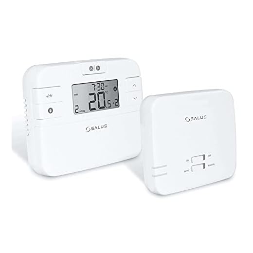 Salus RT510RF/TX - Termostato inalámbrico programable (control de calefacción).