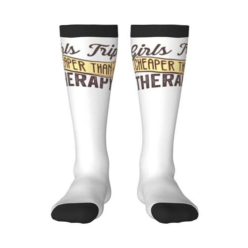 Women'S Knee High Socks Girls Trip Cheaper Than Therapy Athletic Thin High Stocking Outdoor Sport Casual Tube Socks