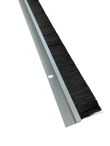 Bottom of Door Brush Seal Draught Excluder, Aluminium, Screw Fixing, 914mm…