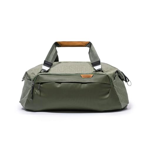 Peak Design Travel Duffel, Extra-Wide Single Zip Access, Weatherproof Shell, 4 External Pockets, Fits Packing Cubes & Camera Cubes, Ideal for Weekend Trips, Versatile Duffel Bag for Travel