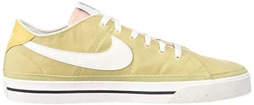 Nike Men's Court Legacy Canvas Low Top Fashion Sneakers Shoes (Wheat Grass/Sail-Vivid Green, us_Footwear_Size_System, Adult, Men, Numeric, Medium, Numeric_12)