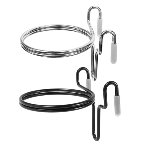 Cabilock 2 Piezas Posavasos Organizador De Tazas Soporte De Café Colgante Portabebidas para Silla De Paseo Soporte para Botella De Cochecito Portavasos Acero Inoxidable Reutilizable