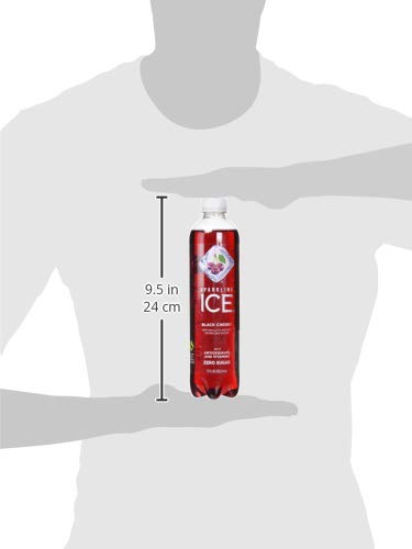 Image of Sparkling ICE Black Cherry 17 Fl Ounce Bottle, Black Cherry (Pack of 4)