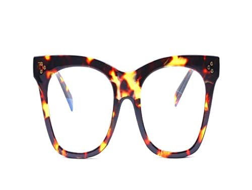 Lunettes de luxe pour femme avec monture fleurs carrée vintage